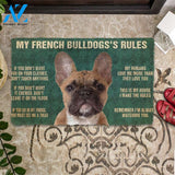Dog Doormat 3D My French Bulldog's Rules Doormat