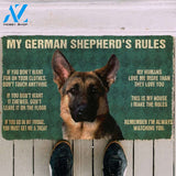 Dog Doormat 3D My German Shepherd's Rules Doormat