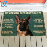Dog Doormat 3D My German Shepherd's Rules Doormat