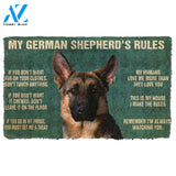 Dog Doormat 3D My German Shepherd's Rules Doormat