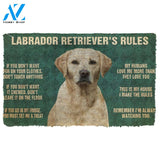 Dog Doormat 3D My Labrador Retriever's Rules Doormat