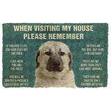 Dog Doormat 3D Please Remember Anatolian Shepherd Dogs House Rules Custom Doormat