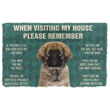 Dog Doormat 3D Please Remember Caucasian Shepherd Dogs House Rules Custom Doormat
