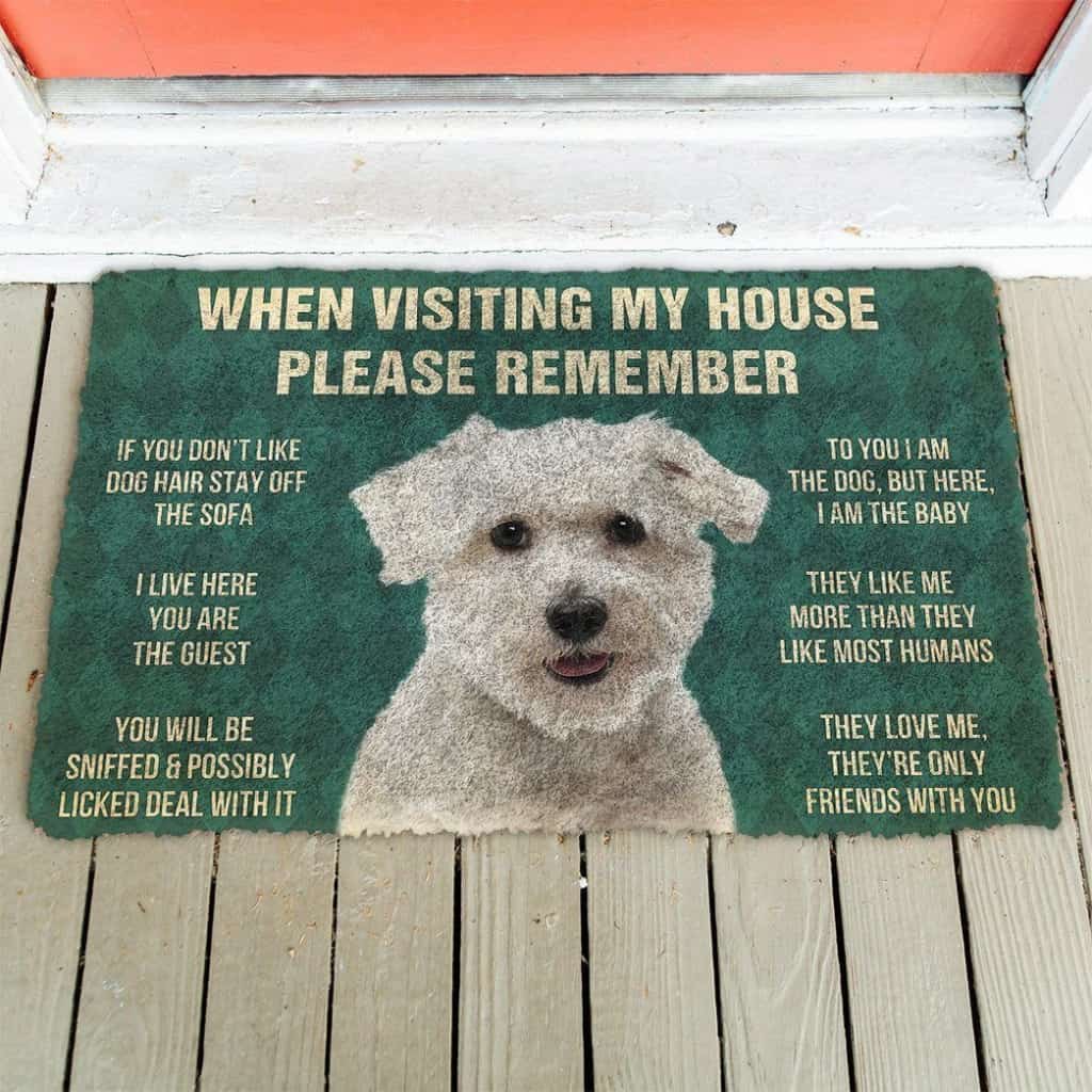 Dog Doormat 3D Please Remember Coton de Tulear Dogs House Rules Custom Doormat