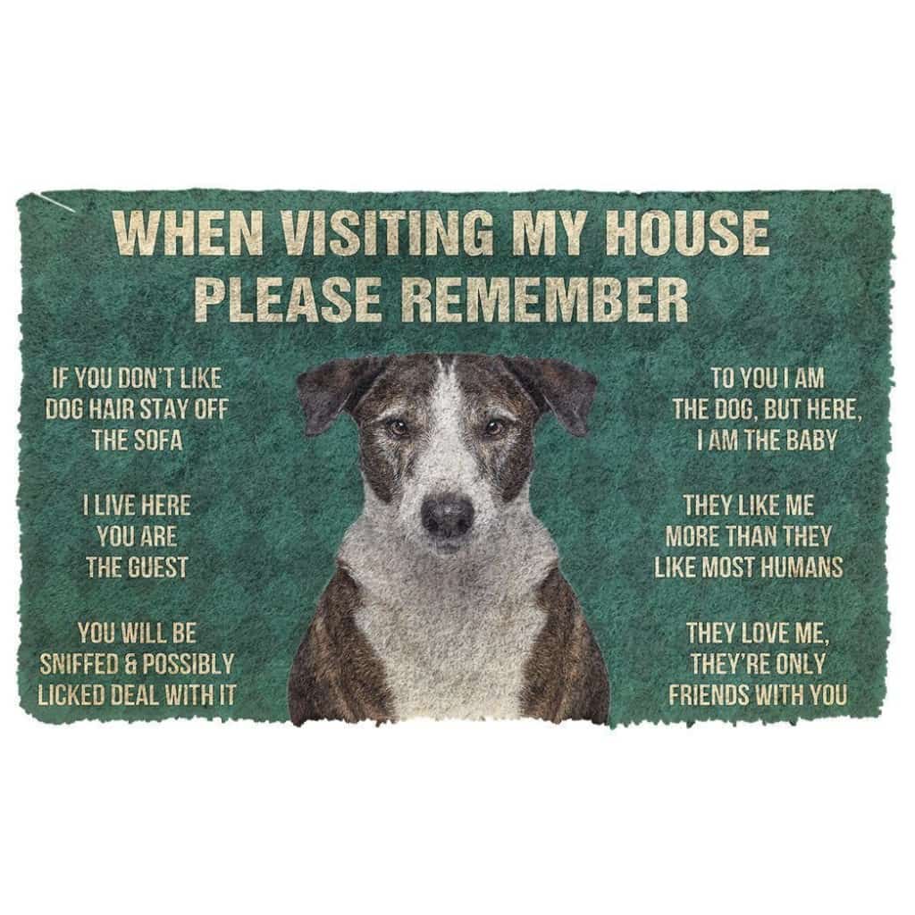 Dog Doormat 3D Please Remember Ibizan Hound Dogs House Rules Doormat