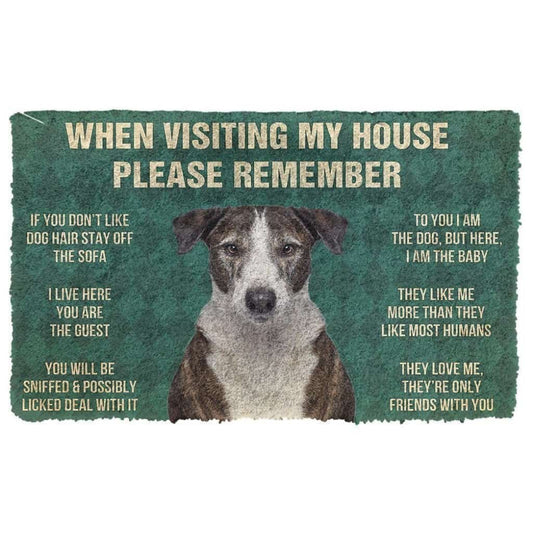 Dog Doormat 3D Please Remember Ibizan Hound Dogs House Rules Doormat
