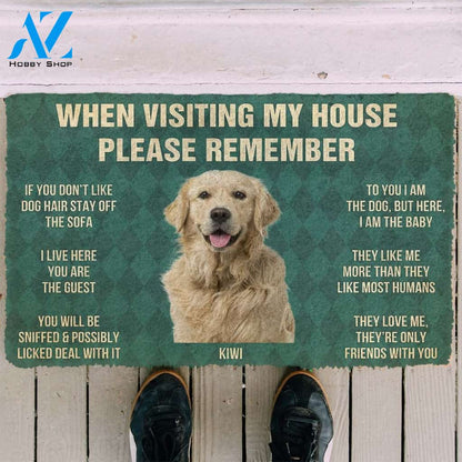 Dog Doormat 3D Please Remember Kiwi House Rules Doormat