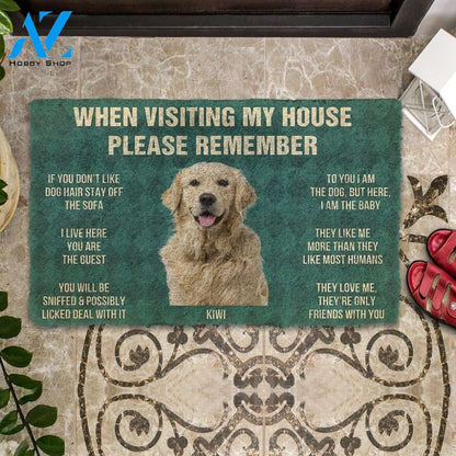 Dog Doormat 3D Please Remember Kiwi House Rules Doormat