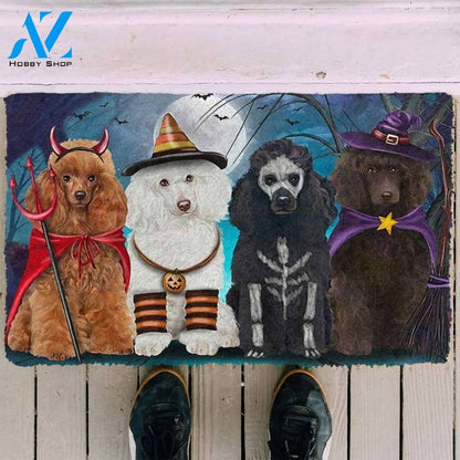 Dog Doormat 3D Poodle Dog Halloween Custom Doormat