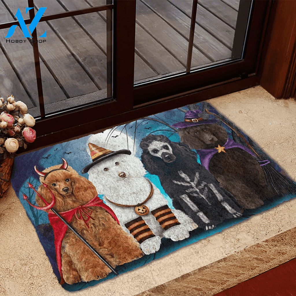 Dog Doormat 3D Poodle Dog Halloween Custom Doormat