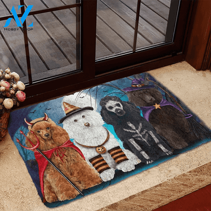 Dog Doormat 3D Poodle Dog Halloween Custom Doormat