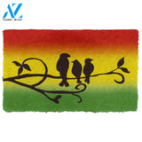 Dog Doormat 3D Reggae Three Little Birds Custom Doormat