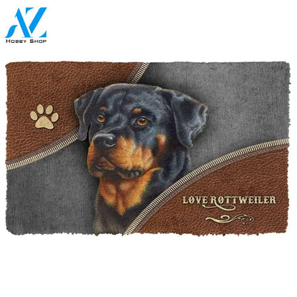 Dog Doormat 3D Rottweiler Doormat