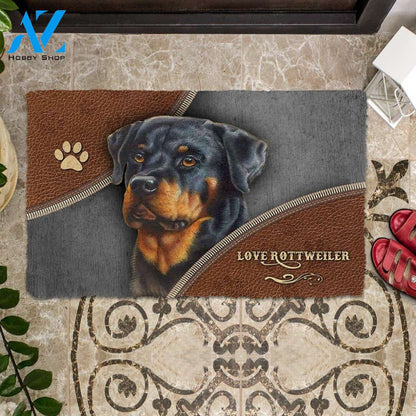 Dog Doormat 3D Rottweiler Doormat