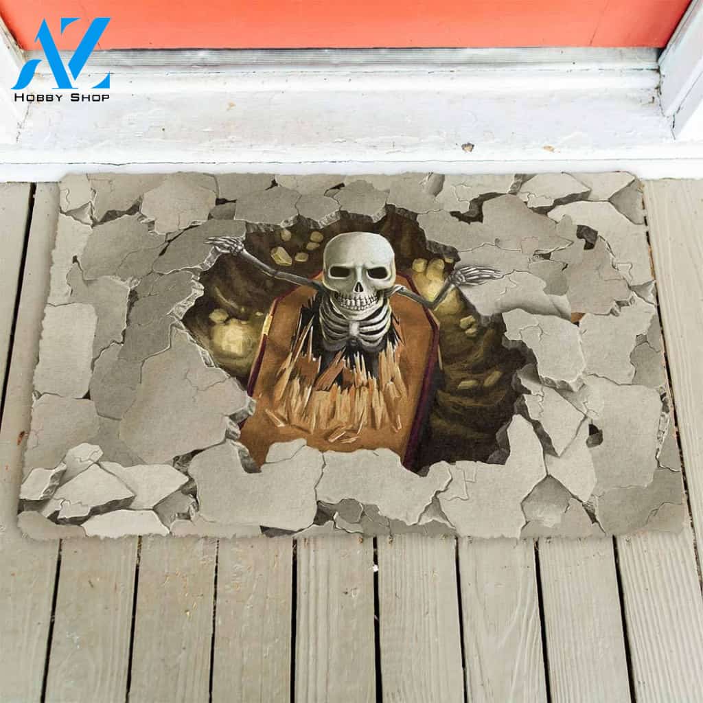 Dog Doormat 3D Skeleton Doormat