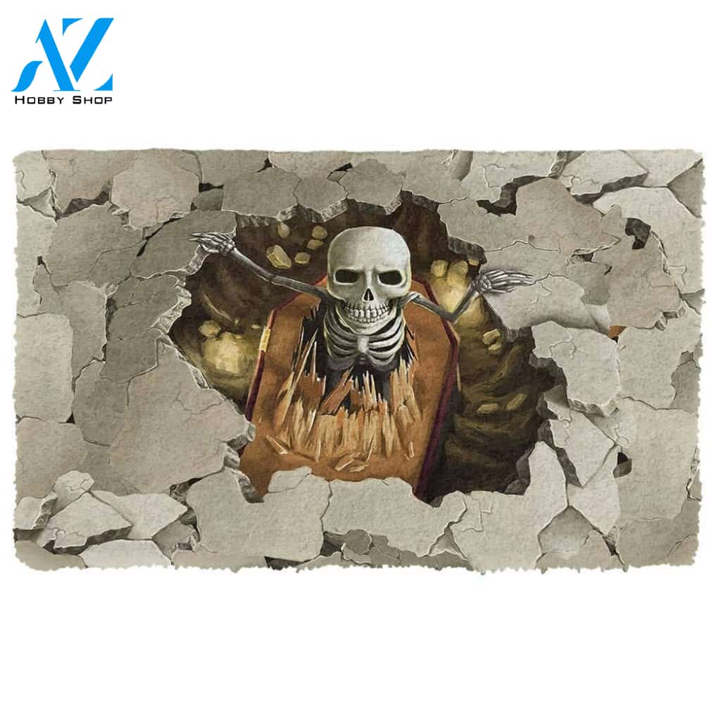Dog Doormat 3D Skeleton Doormat