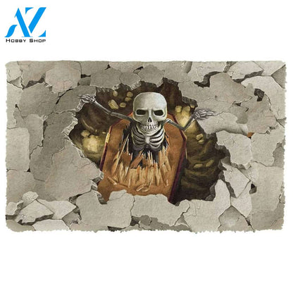 Dog Doormat 3D Skeleton Doormat