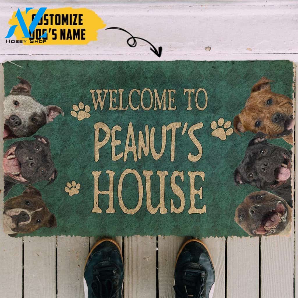 Dog Doormat 3D Staffordshire Bull Terrier Welcome You Doormat