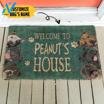 Dog Doormat 3D Staffordshire Bull Terrier Welcome You Doormat