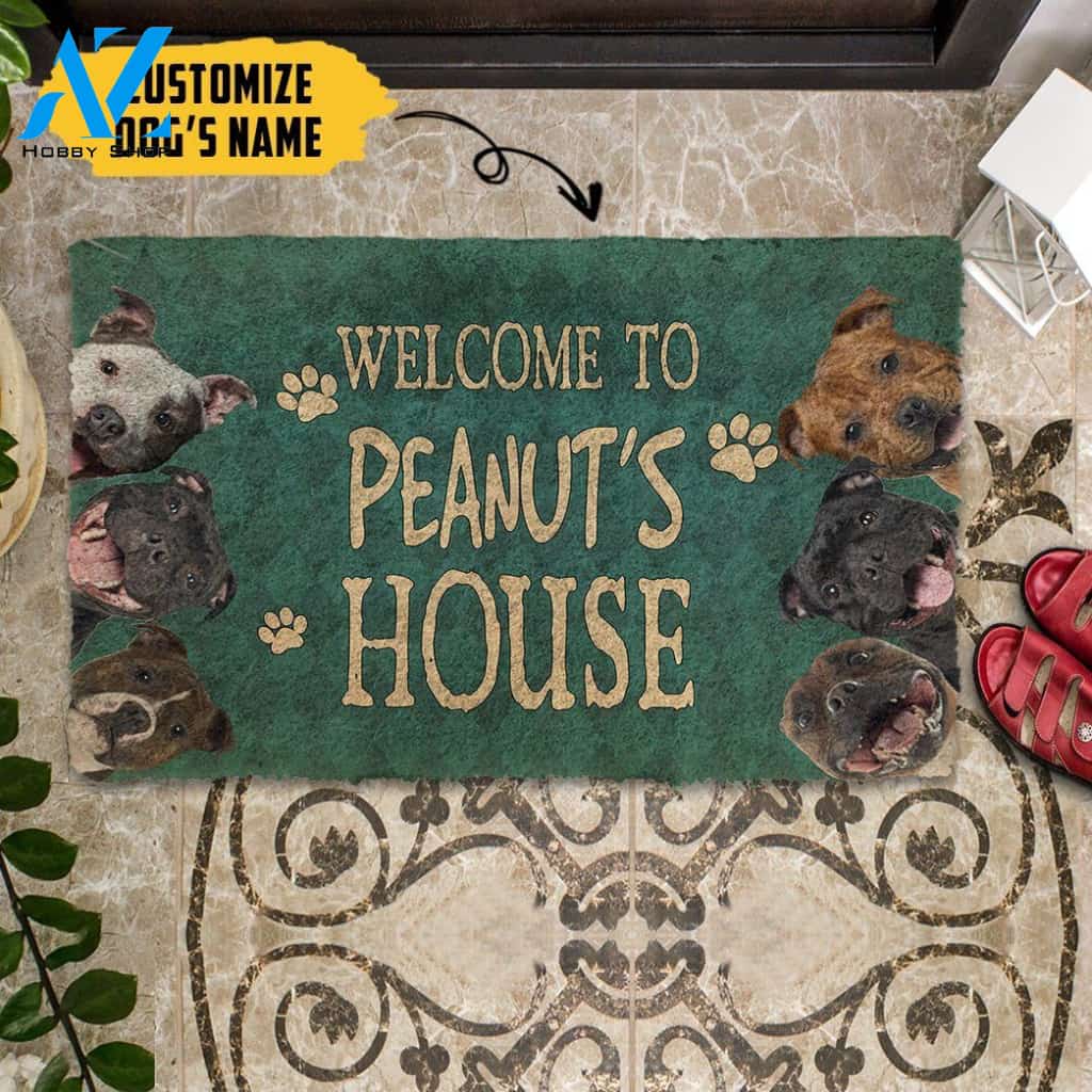 Dog Doormat 3D Staffordshire Bull Terrier Welcome You Doormat