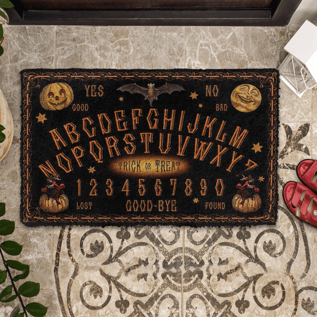 Dog Doormat 3D Talking Board Ouijia Board Halloween Style Custom Doormat