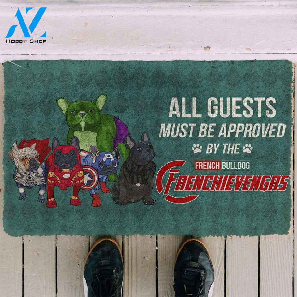 Dog Doormat 3D This House Protected By Frenc Bulldog Doormat