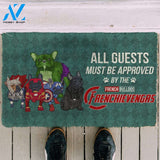 Dog Doormat 3D This House Protected By Frenc Bulldog Doormat