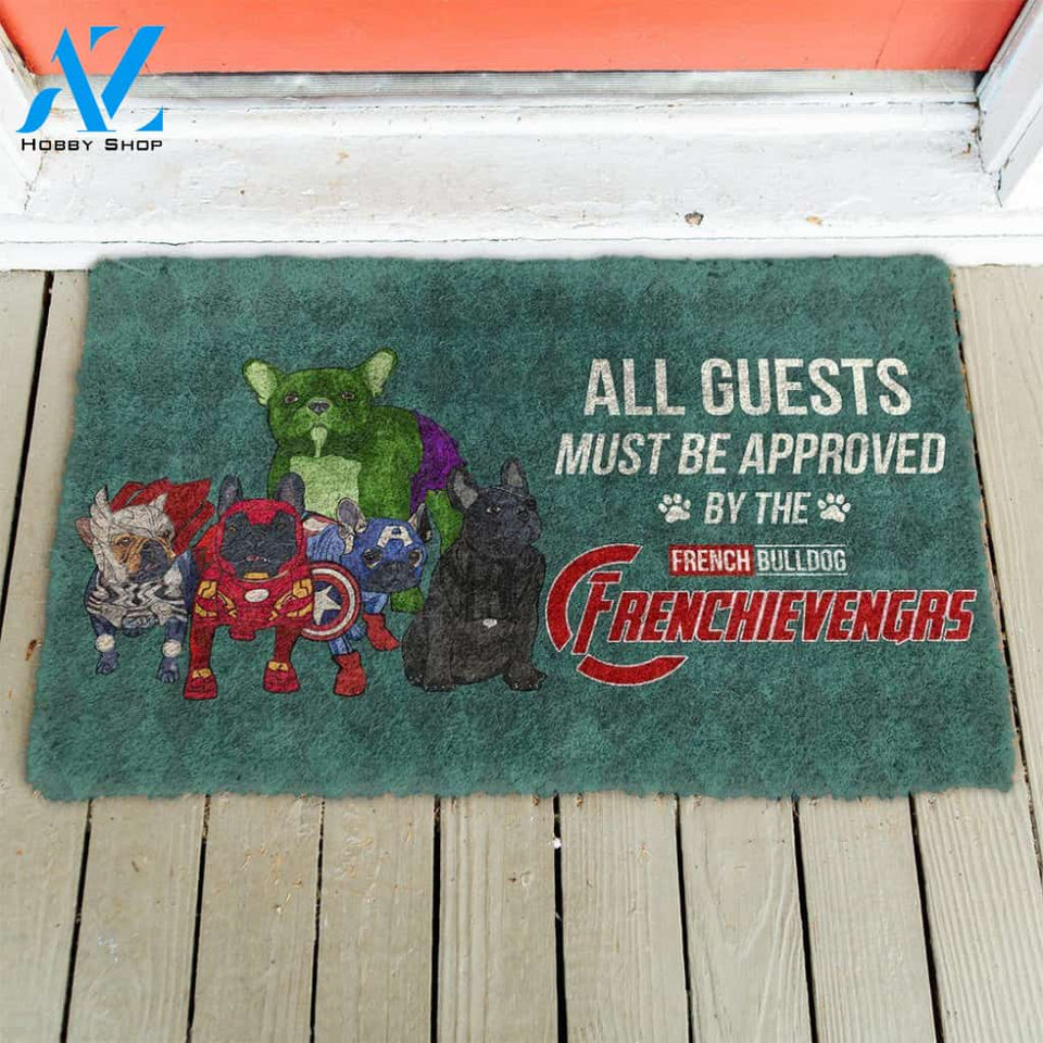 Dog Doormat 3D This House Protected By Frenc Bulldog Doormat