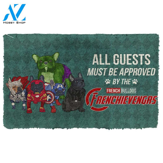 Dog Doormat 3D This House Protected By Frenc Bulldog Doormat
