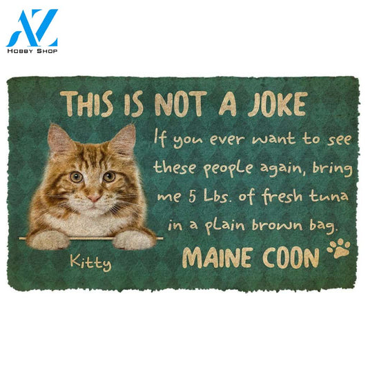 Dog Doormat 3D This Is Not A Jock Maine Coon Custom Doormat