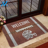 Dog Doormat 3D Welcome Faith Family Football Doormat