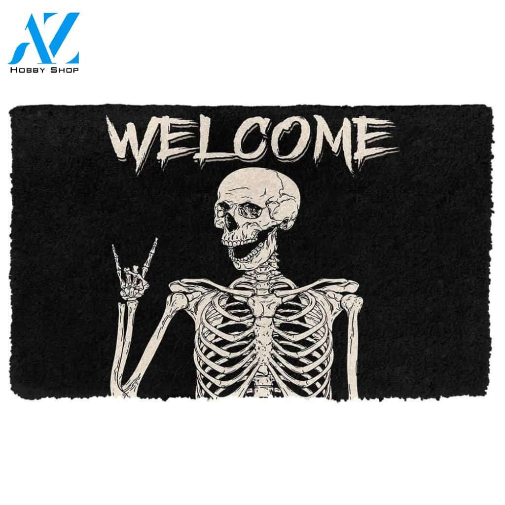 Dog Doormat 3D Welcome Skeleton Doormat