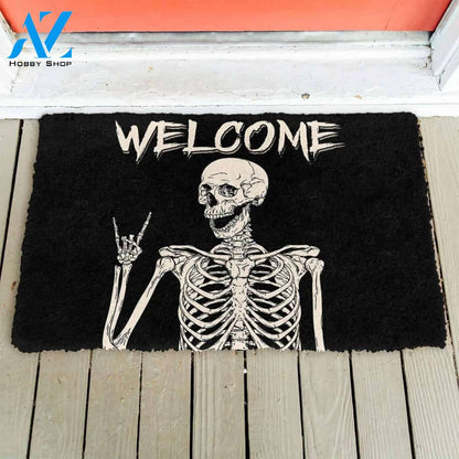 Dog Doormat 3D Welcome Skeleton Doormat