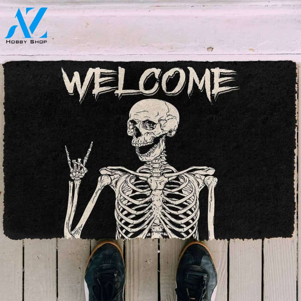 Dog Doormat 3D Welcome Skeleton Doormat