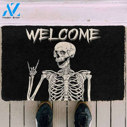 Dog Doormat 3D Welcome Skeleton Doormat