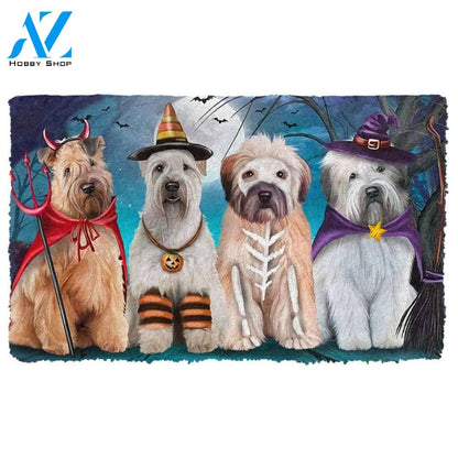 Dog Doormat 3D Wheaten Terriers Dog Halloween Custom Doormat
