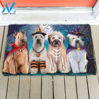 Dog Doormat 3D Wheaten Terriers Dog Halloween Custom Doormat