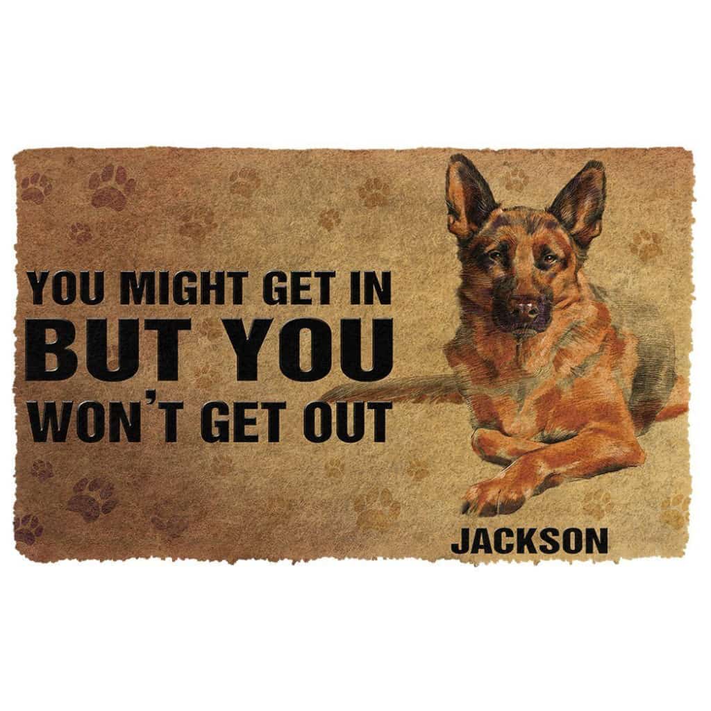 Dog Doormat 3D You Might Get In German Shepherd Custom Name Doormat