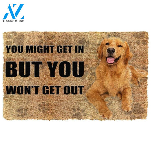 Dog Doormat 3D You Might Get In Golden Retriever Custom Doormat