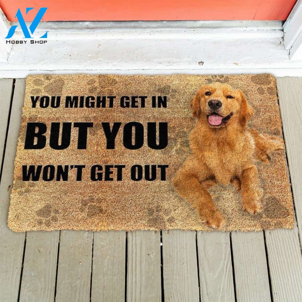 Dog Doormat 3D You Might Get In Golden Retriever Custom Doormat