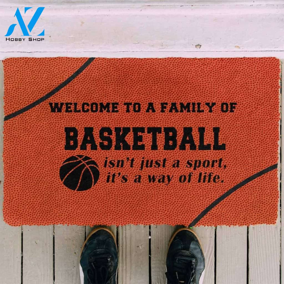 Dog Doormat Basketball Family Doormat