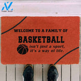 Dog Doormat Basketball Family Doormat