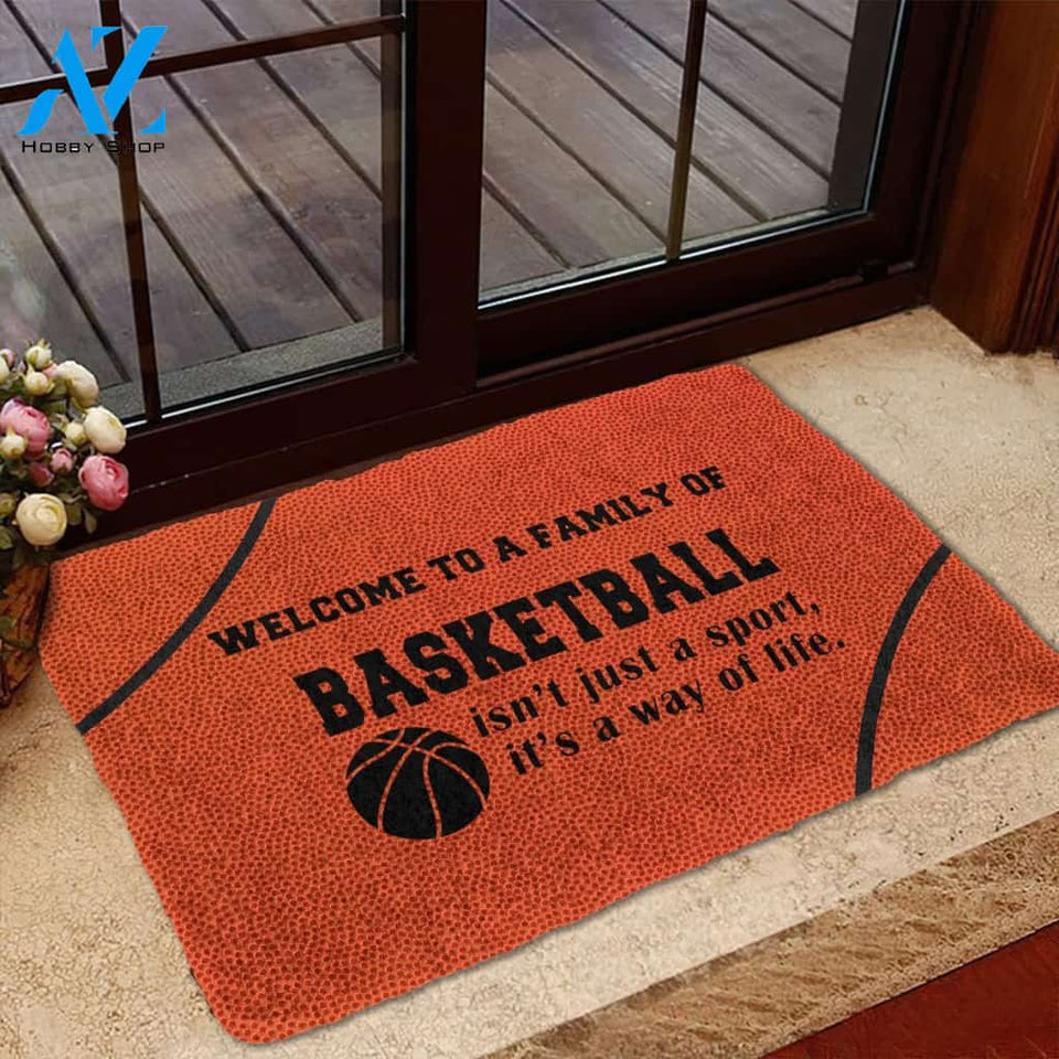 Dog Doormat Basketball Family Doormat