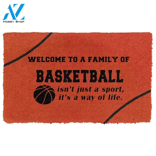 Dog Doormat Basketball Family Doormat