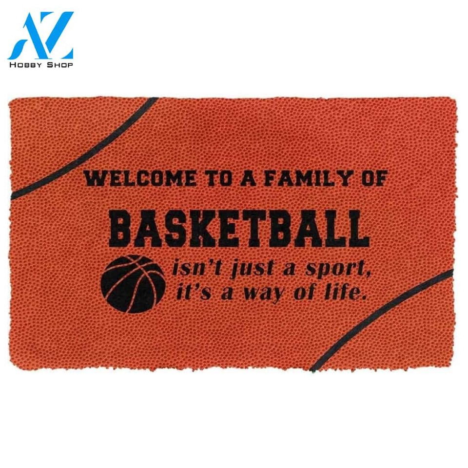 Dog Doormat Basketball Family Doormat