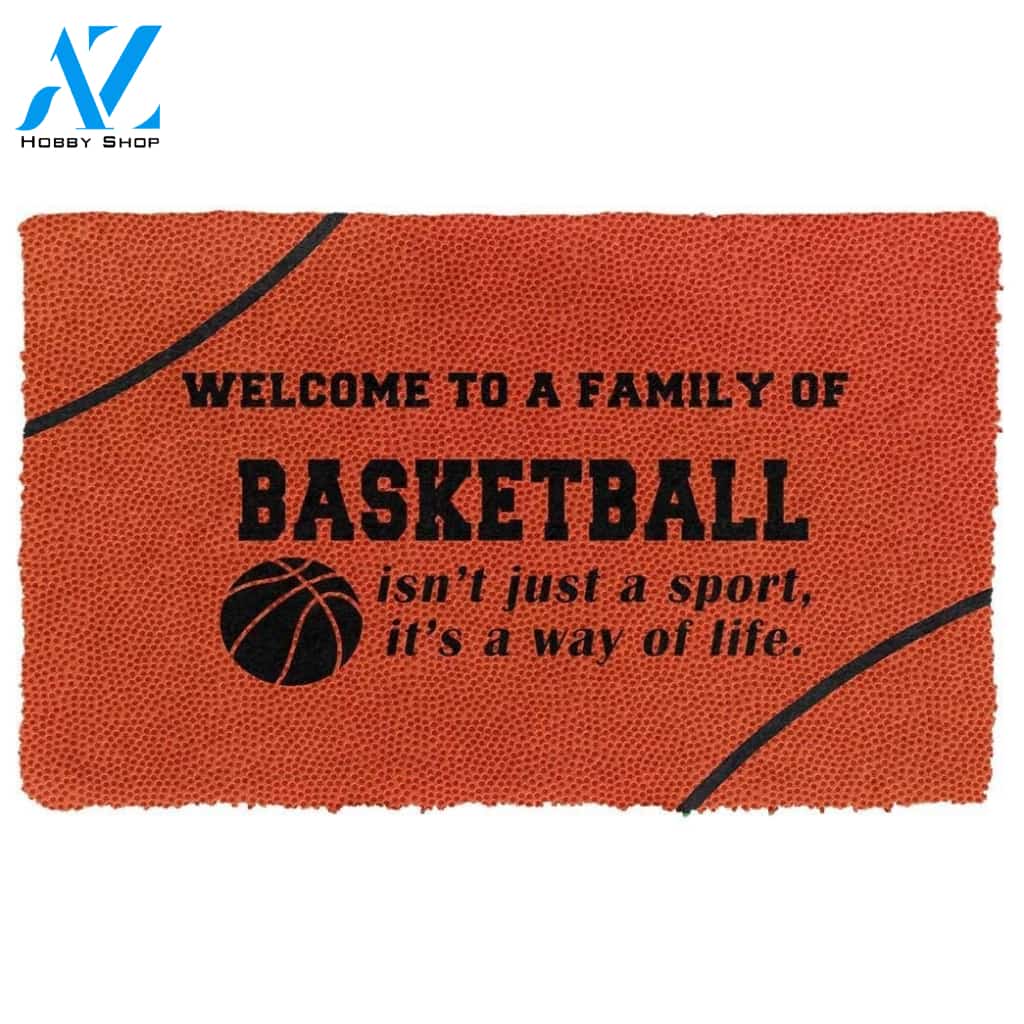 Dog Doormat Basketball Family Doormat
