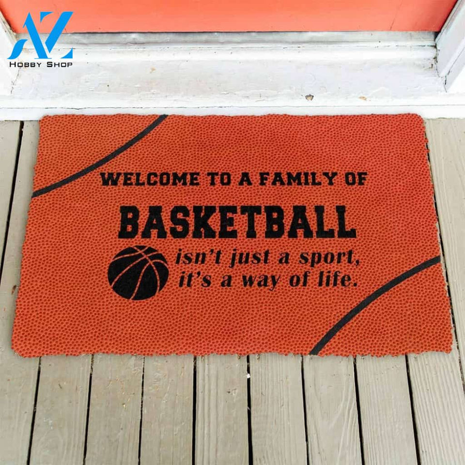 Dog Doormat Basketball Family Doormat