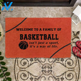 Dog Doormat Basketball Family Doormat