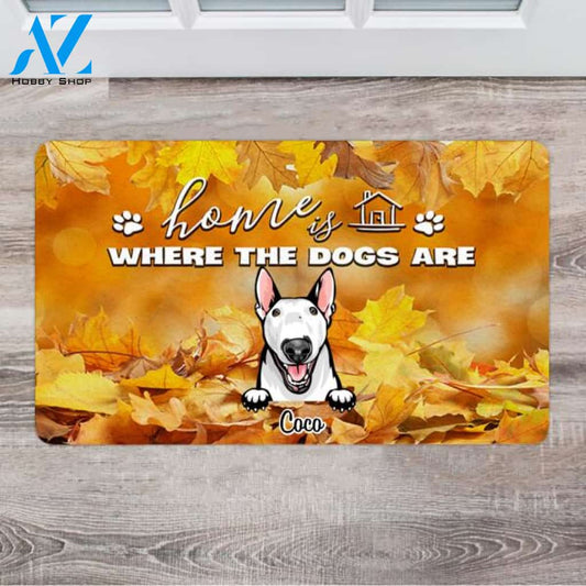Personalized Dog Doormat - Birthday Gifts For Dog Lovers - Up To 6 Dogs