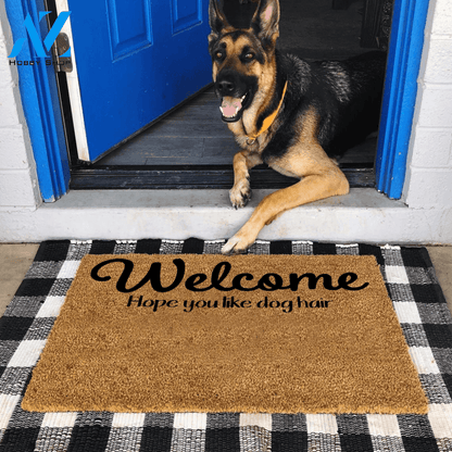 Dog Doormat Customized Name Hope You Like Your Dog Hair | Welcome Mat | House Warming Gift
